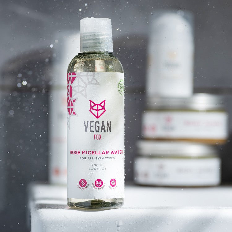 Rosenvatten Micellärvatten, 200 ml - NordiskaSkatter Face wash Default Title Vegan Fox