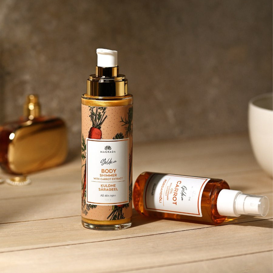 Golden Shimmer Gel With Carrot Extract - 100 ml