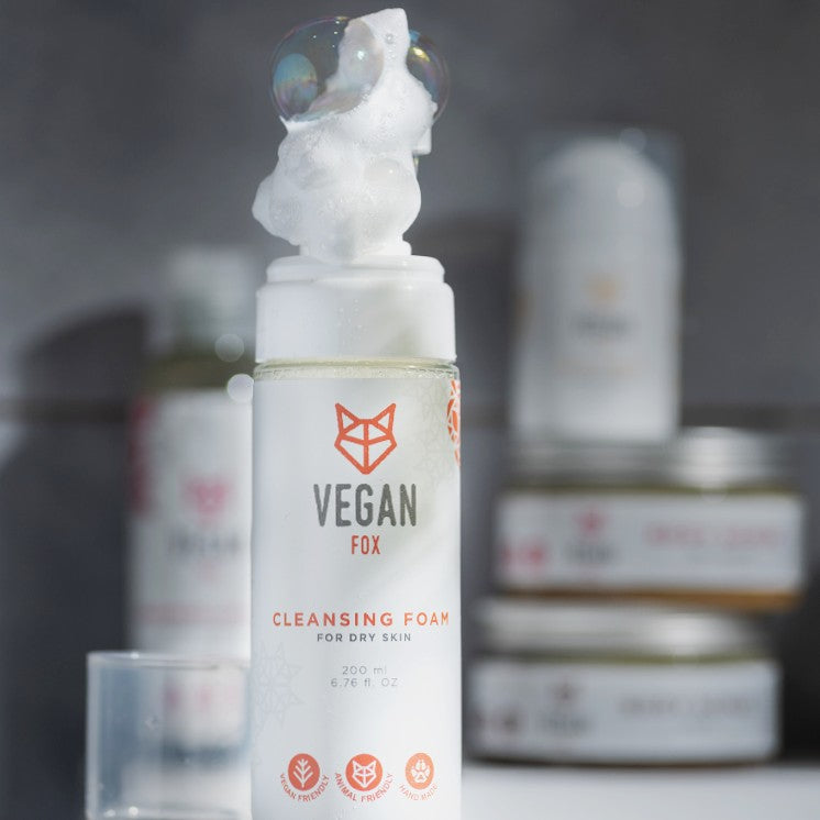 Rengöringsskum för torr hud, 200 ml - NordiskaSkatter Default Title Vegan Fox