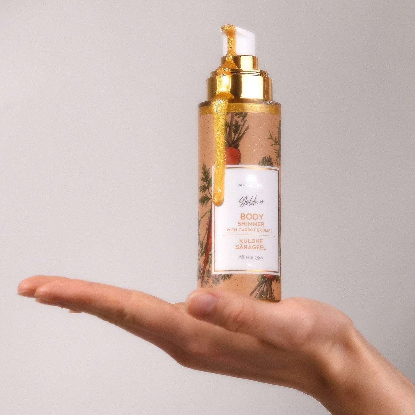 Gyllene Hudgel med Morot & Aloe – 100ml