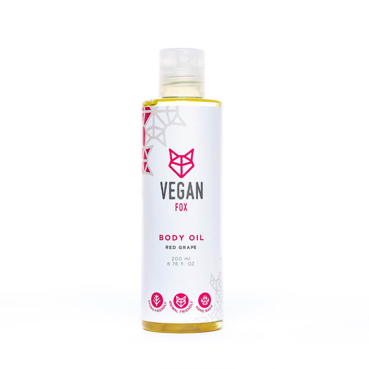Röda Druvor Kroppsolja, 200 ml - NordiskaSkatter Default Title Vegan Fox