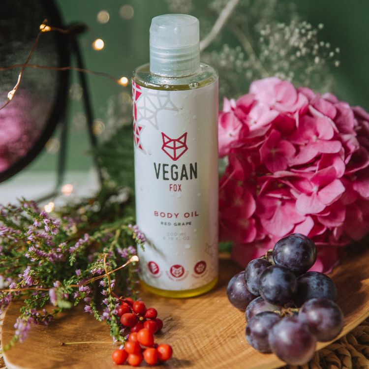 Röda Druvor Kroppsolja, 200 ml - NordiskaSkatter Default Title Vegan Fox