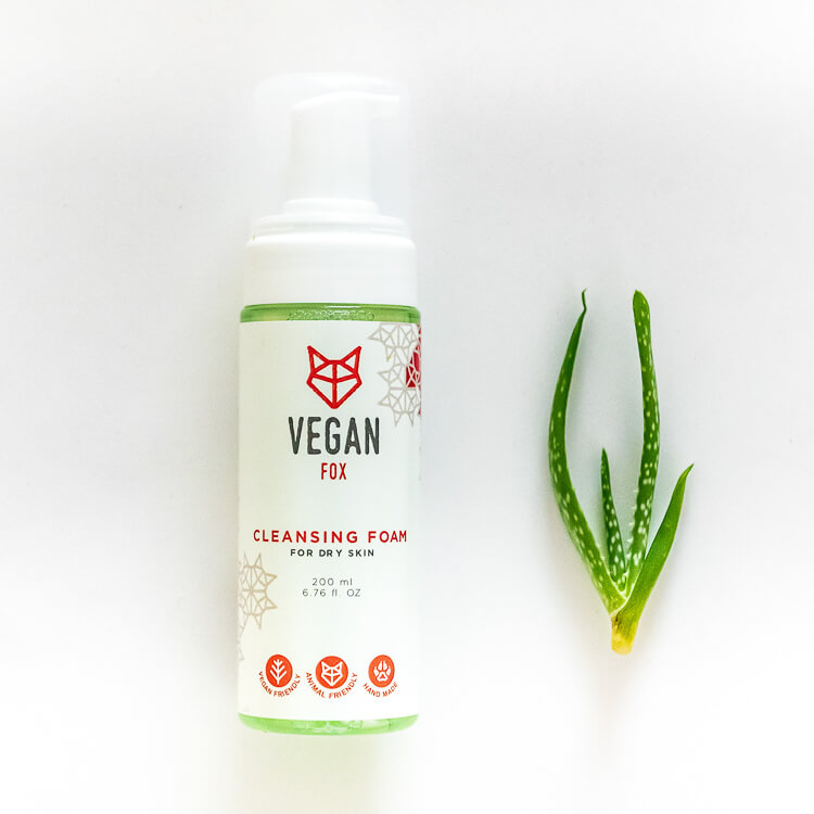 Rengöringsskum för torr hud, 200 ml - NordiskaSkatter Default Title Vegan Fox