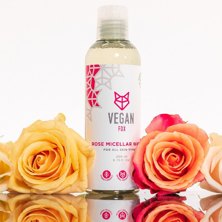 Rosenvatten Micellärvatten, 200 ml - NordiskaSkatter Face wash Default Title Vegan Fox