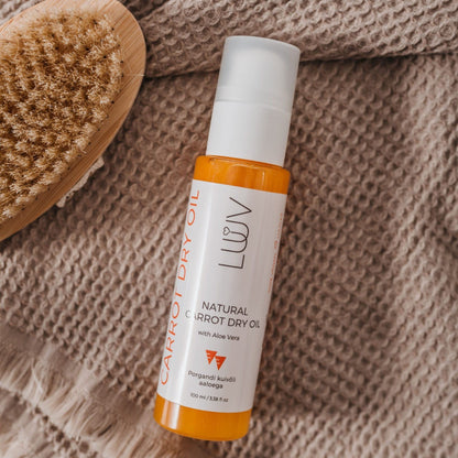 Natural Carrot Dry Oil With Aloe Vera, 100ml